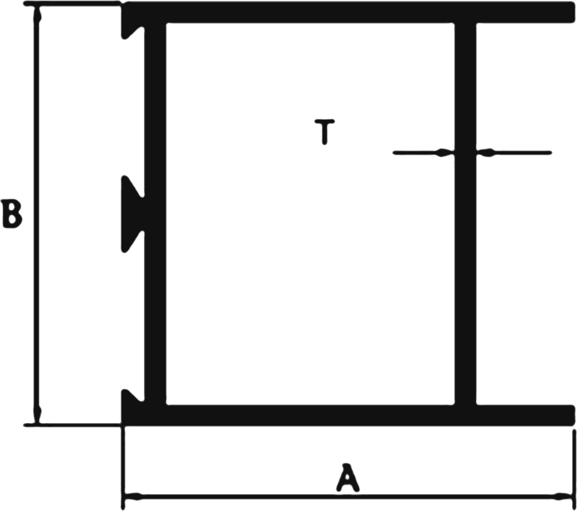 Cross-section drawing of the Door Top section